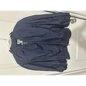 NWT Future Collective Women's Navy Blue‎ Windbreaker Jacket, Size Small